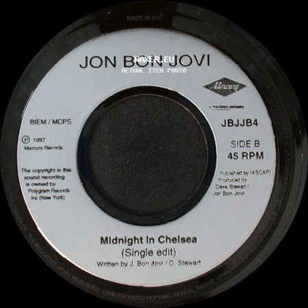 Jon Bon Jovi - Queen Of New Orleans (Radio Edit) / Midnight In Chelsea (Single Edit) side B
