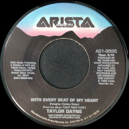 Taylor Dayne - All I Ever Wanted / With Every Beat Of My Heart side B