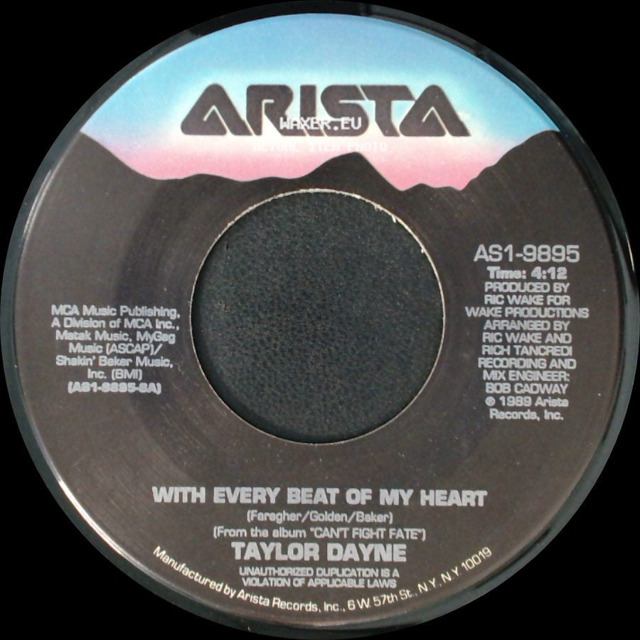 Taylor Dayne - All I Ever Wanted / With Every Beat Of My Heart side B
