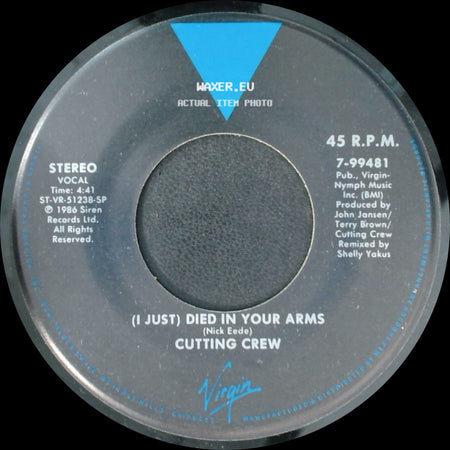 Cutting Crew - (I Just) Died In Your Arms / For The Longest Time side A
