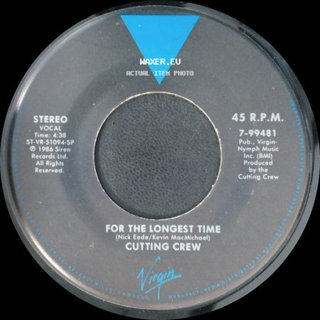 Cutting Crew - (I Just) Died In Your Arms / For The Longest Time side B