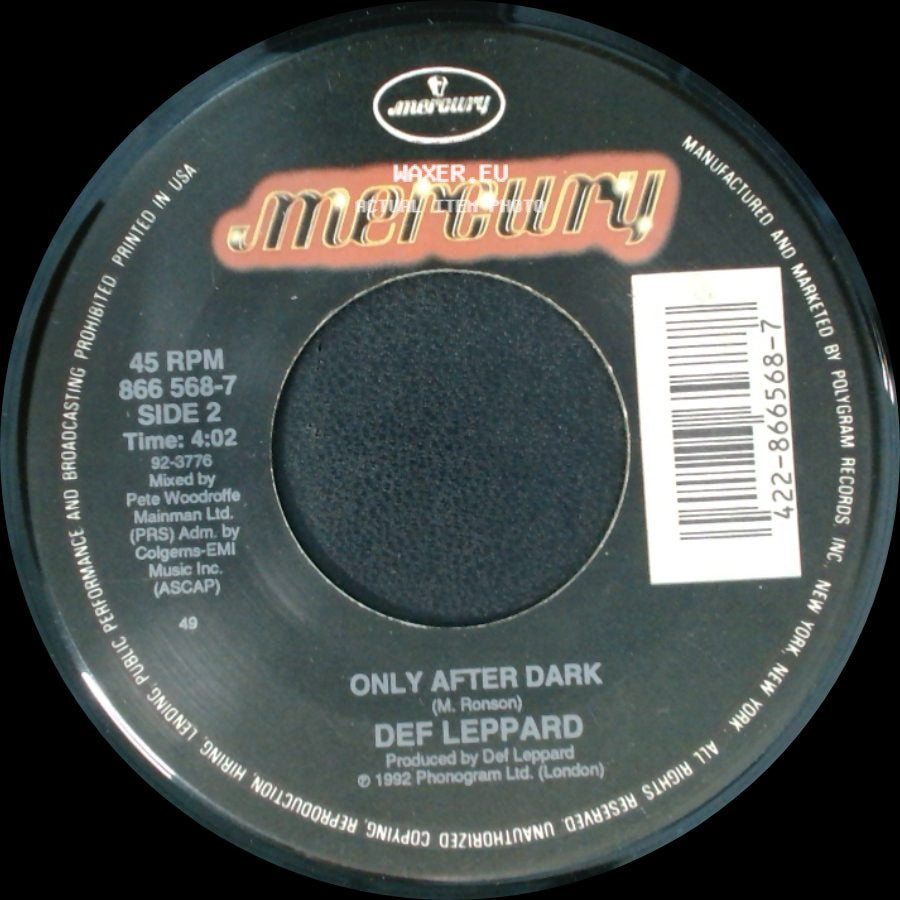 Def Leppard - Let's Get Rocked / Only After Dark side B