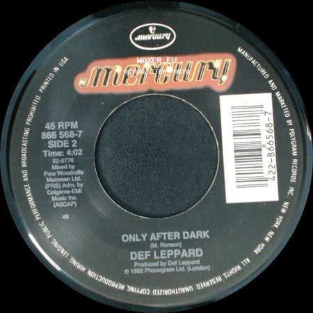 Def Leppard - Let's Get Rocked / Only After Dark side B