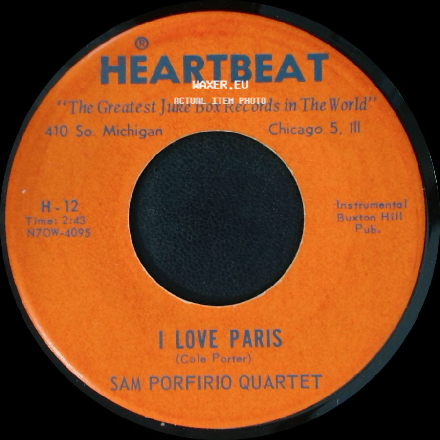 Sam Porfirio Quartet - I Love Paris / My Funny Valentine side A
