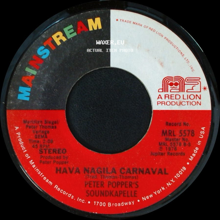 Peter Popper's Soundkapelle - Hava Nagila Carnaval / Brasilia Carnaval side A