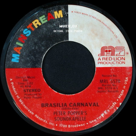 Peter Popper's Soundkapelle - Brasilia Carnaval / Hava Nagila Carnaval side A