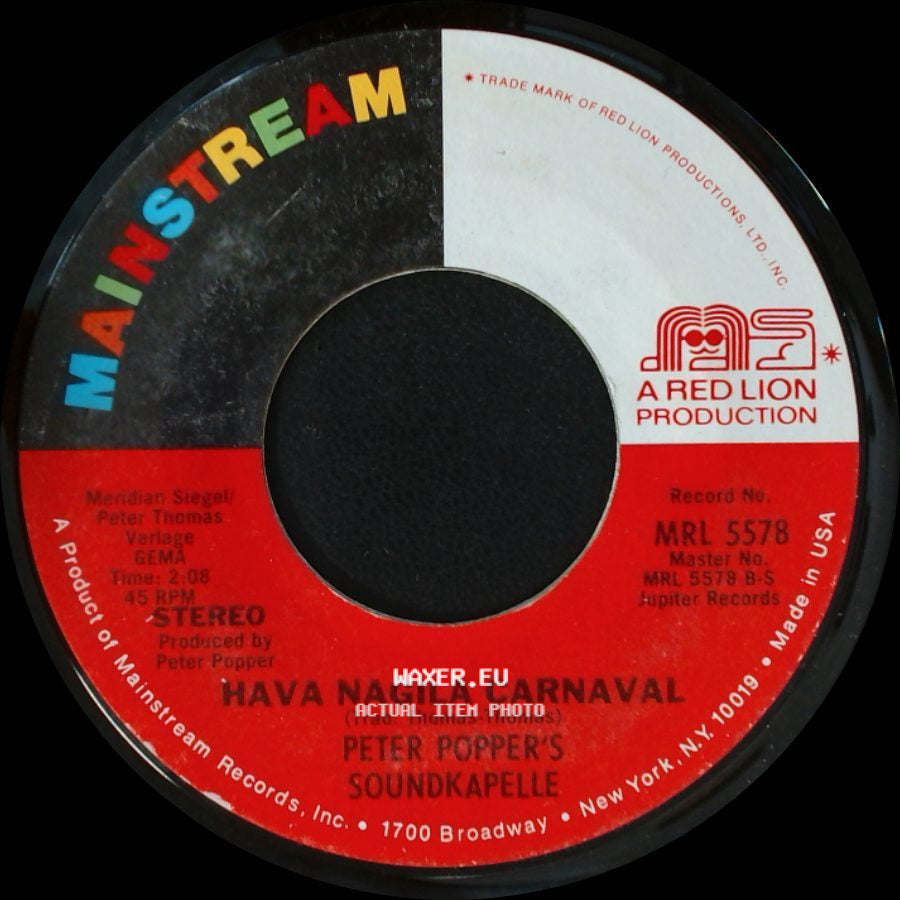 Peter Popper's Soundkapelle - Brasilia Carnaval / Hava Nagila Carnaval side B