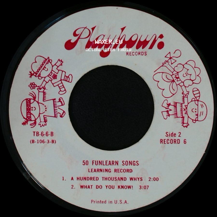 Unknown Artist - 50 Funlearn Songs Learning Record / 50 Funlearn Songs side B