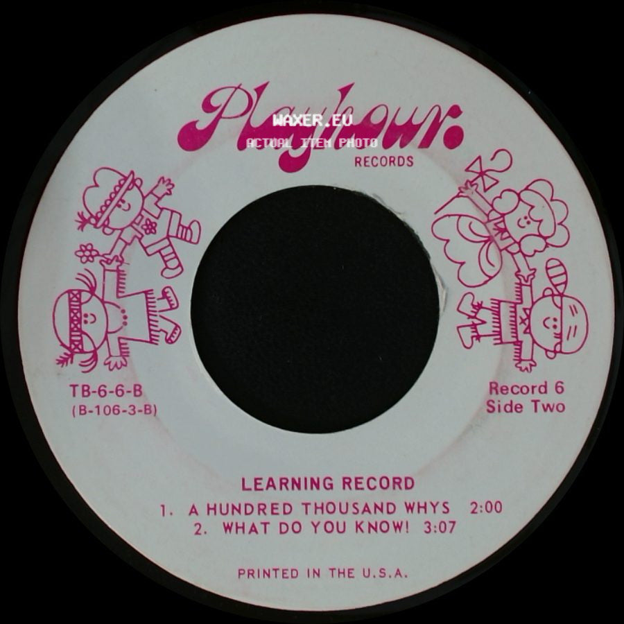 Unknown Artist - Learning Record / Learning Record side B