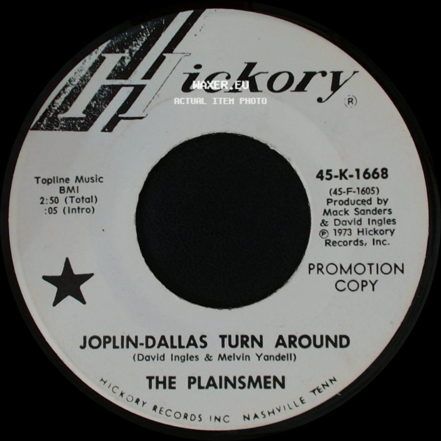 The Plainsmen - Joplin-Dallas Turn Around / I'm Gonna Walk And Talk With My Lord side A