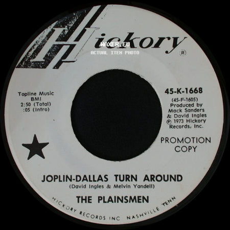 The Plainsmen - Joplin-Dallas Turn Around / I'm Gonna Walk And Talk With My Lord side A