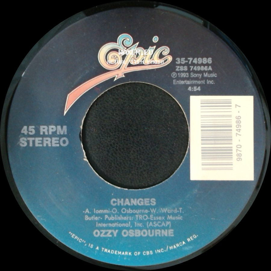 Ozzy Osbourne - Changes / No More Tears side A