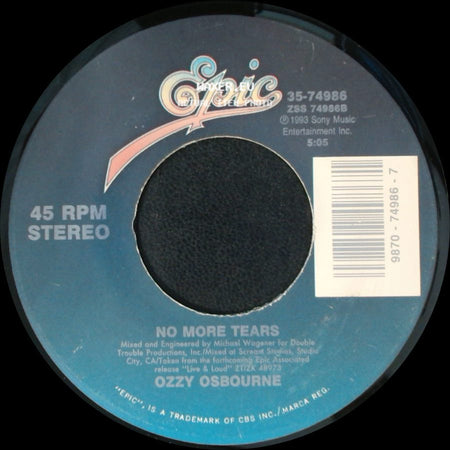 Ozzy Osbourne - Changes / No More Tears side B