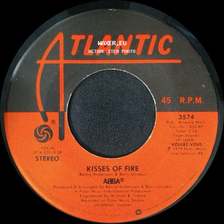 Abba - Does Your Mother Know / Kisses Of Fire side B