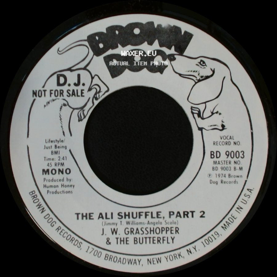 J. W. Grasshopper & The Butterfly - The Ali Shuffle, Part 2 / The Ali Shuffle, Part 1 side A