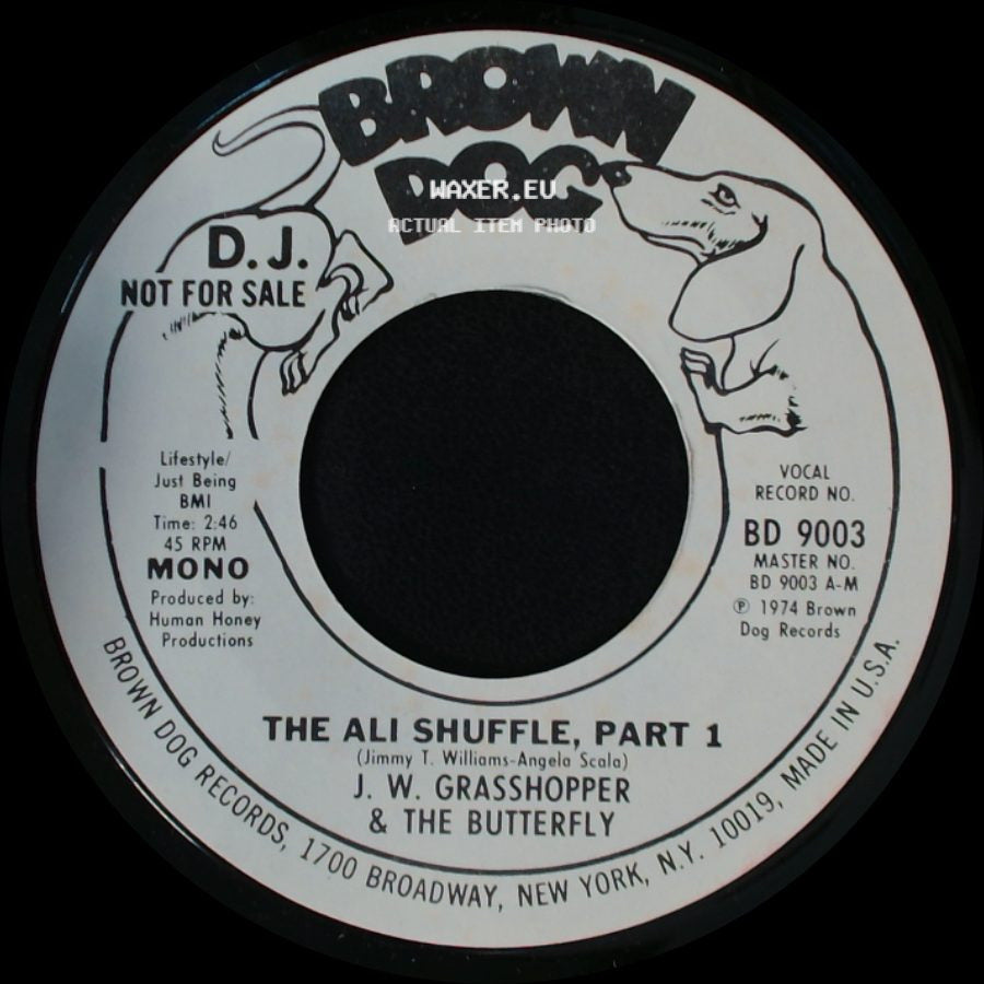 J. W. Grasshopper & The Butterfly - The Ali Shuffle, Part 2 / The Ali Shuffle, Part 1 side B