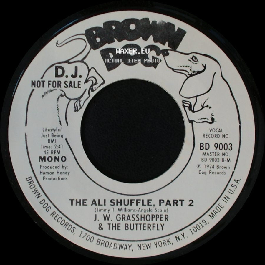 J. W. Grasshopper & The Butterfly - The Ali Shuffle, Part 1 / The Ali Shuffle, Part 2 side B