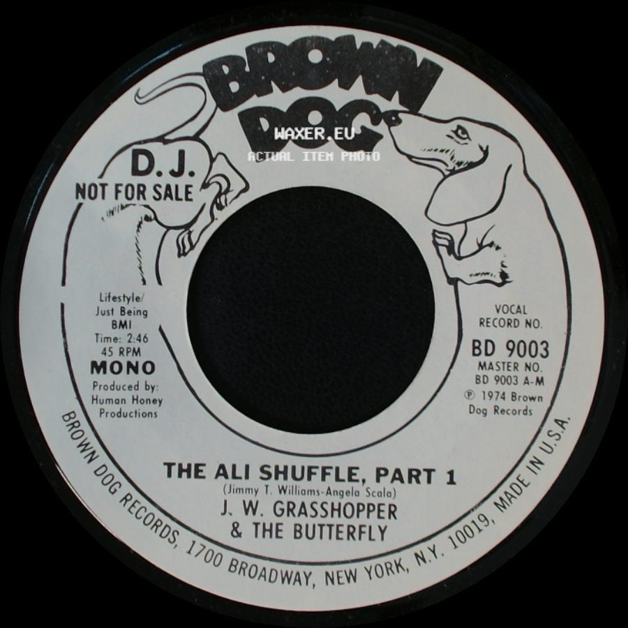 J. W. Grasshopper & The Butterfly - The Ali Shuffle, Part 2 / The Ali Shuffle, Part 1 side B