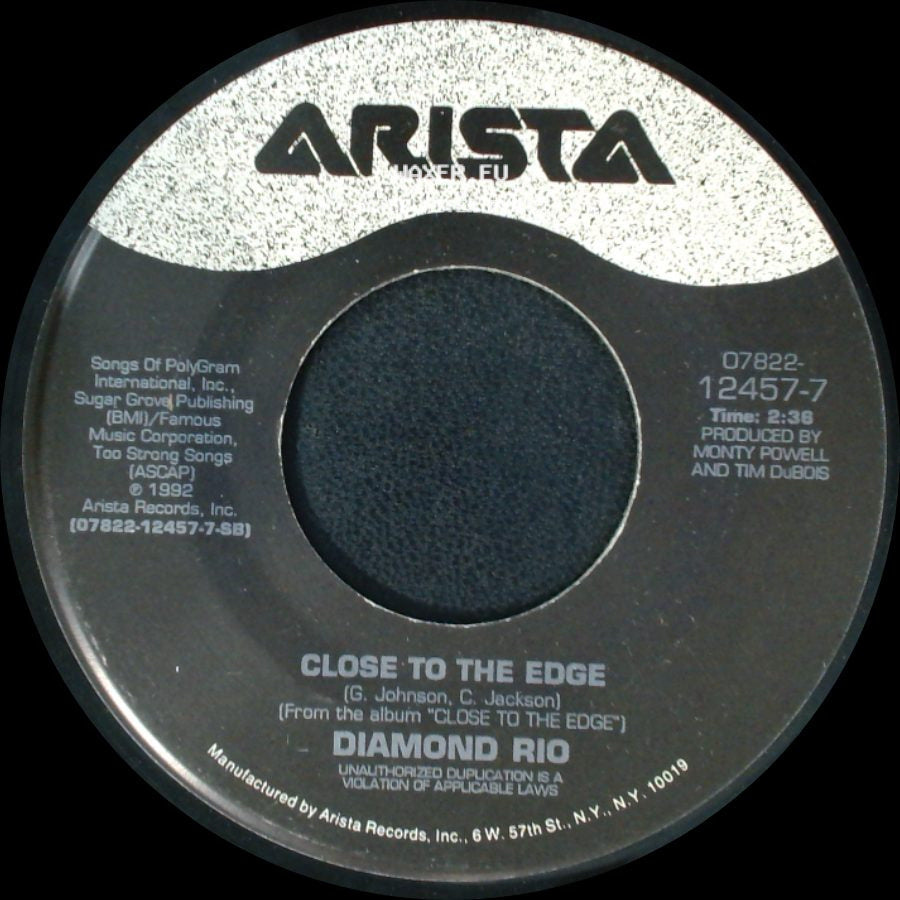 Diamond Rio - Close To The Edge / In A Week Or Two side A