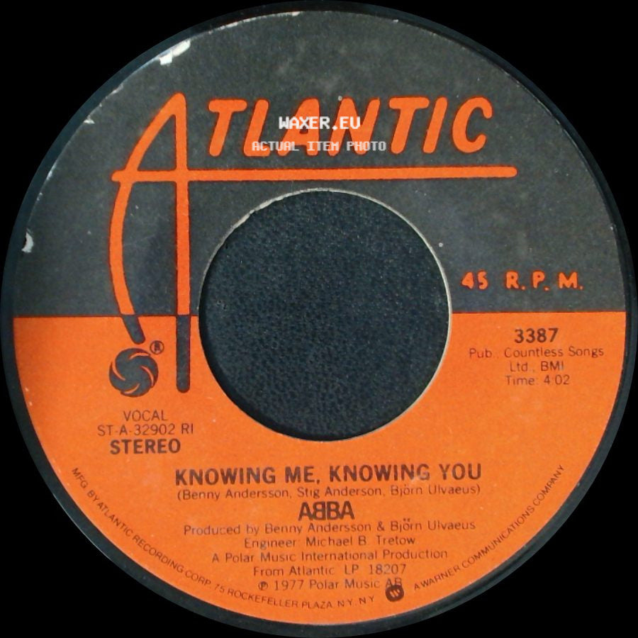 Abba - Happy Hawaii / Knowing Me, Knowing You side B