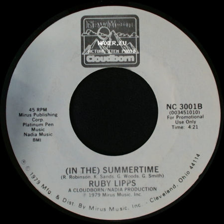 Ruby Lipps - (In The) Summertime / (At The) Roller Rink side A