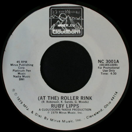 Ruby Lipps - (In The) Summertime / (At The) Roller Rink side B