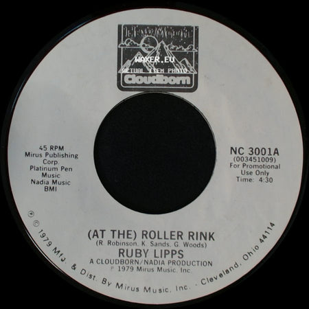 Ruby Lipps - (In The) Summertime / (At The) Roller Rink side B