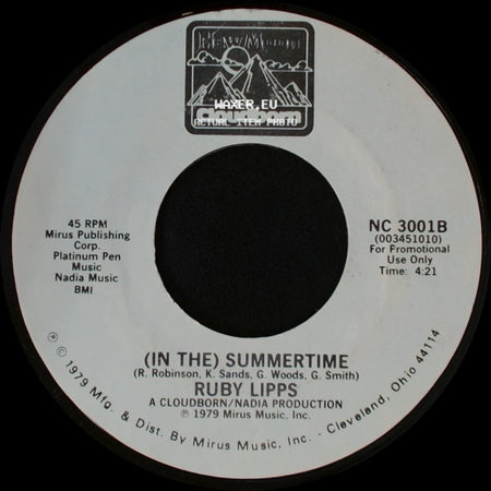 Ruby Lipps - (At The) Roller Rink / (In The) Summertime side B