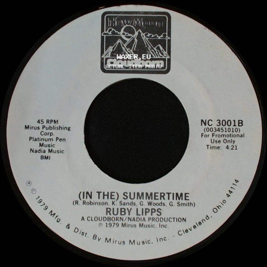 Ruby Lipps - (At The) Roller Rink / (In The) Summertime side B