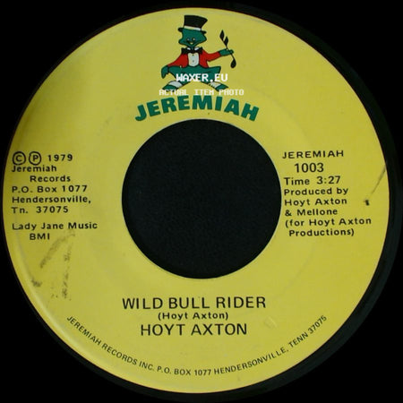 Hoyt Axton - Torpedo / Wild Bull Rider side B