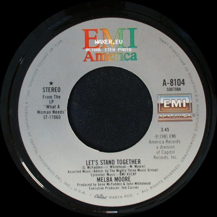 Melba Moore - What A Woman Needs / Let's Stand Together side B