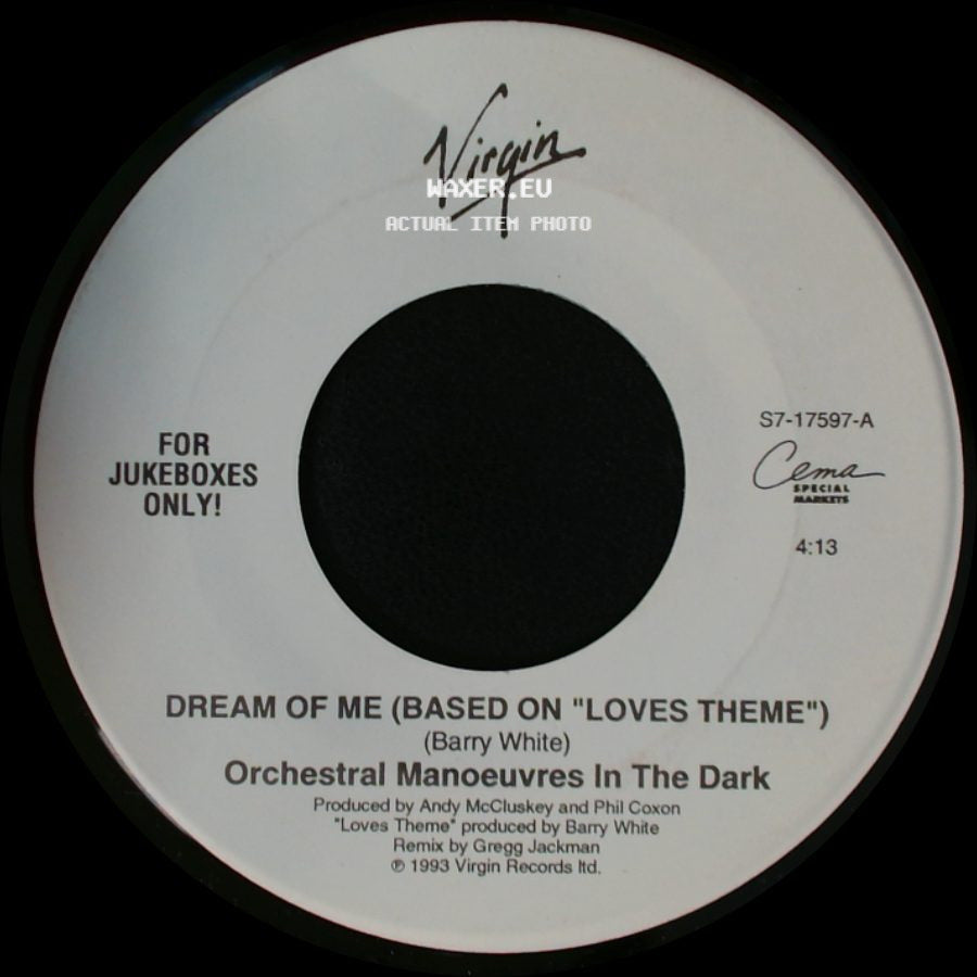 Orchestral Manoeuvres In The Dark - Strange Sensations / Dream Of Me (Based On "Loves Theme") side B