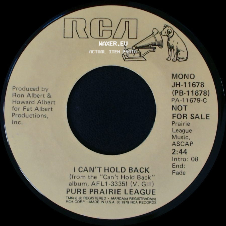 Pure Prairie League - I Can't Hold Back / I Can't Hold Back side A