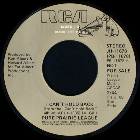 Pure Prairie League - I Can't Hold Back / I Can't Hold Back side B
