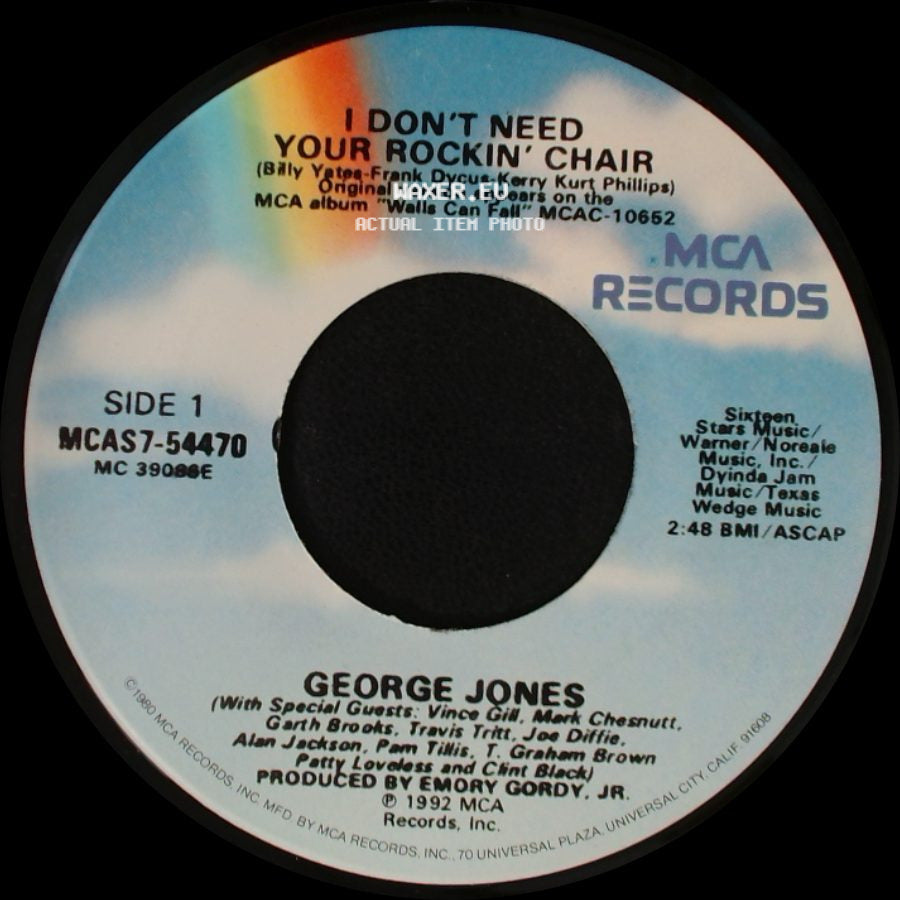 George Jones - I Don't Need Your Rockin' Chair / Finally Friday side A