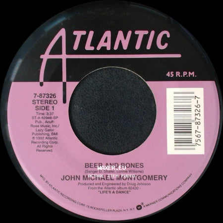 John Michael Montgomery - Beer And Bones / I Love The Way You Love Me side A