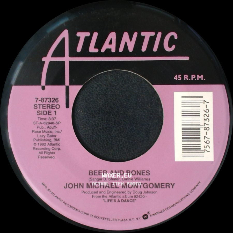 John Michael Montgomery - Beer And Bones / I Love The Way You Love Me side A