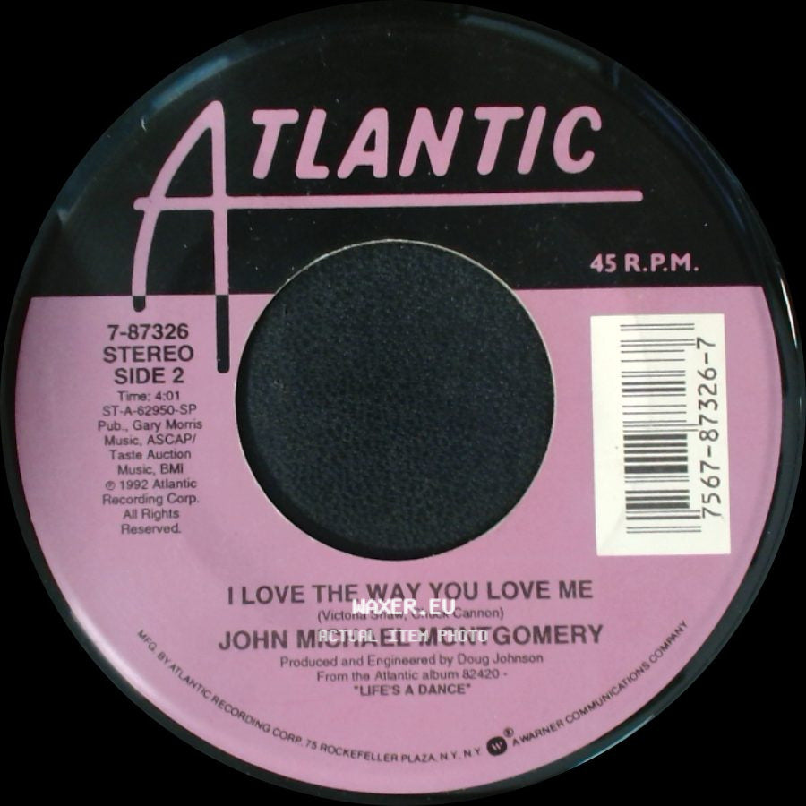 John Michael Montgomery - Beer And Bones / I Love The Way You Love Me side B