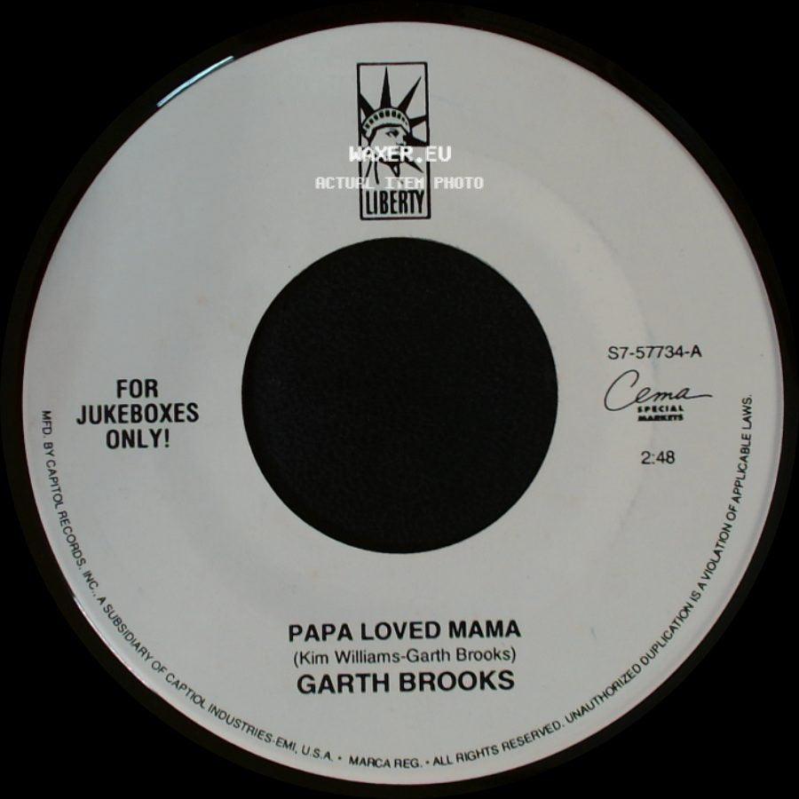 Garth Brooks - New Way To Fly / Papa Loved Mama side B