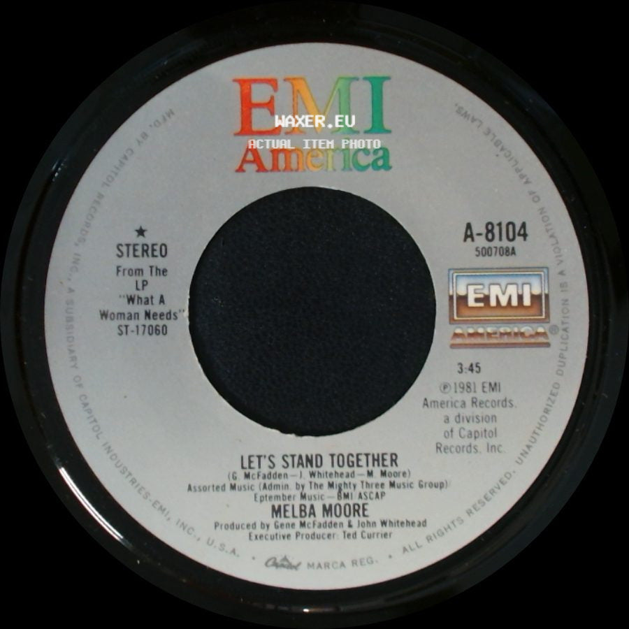 Melba Moore - Let's Stand Together / What A Woman Needs side A