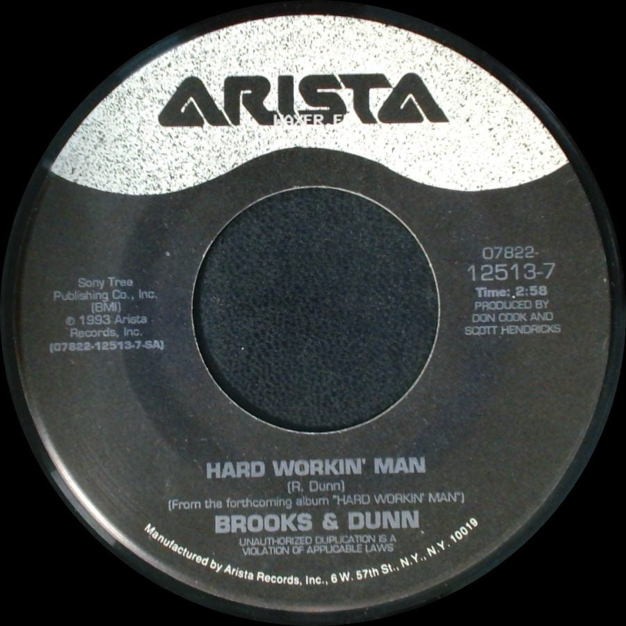 Brooks & Dunn - Texas Women (Don't Stay Lonely Long) / Hard Workin' Man side B