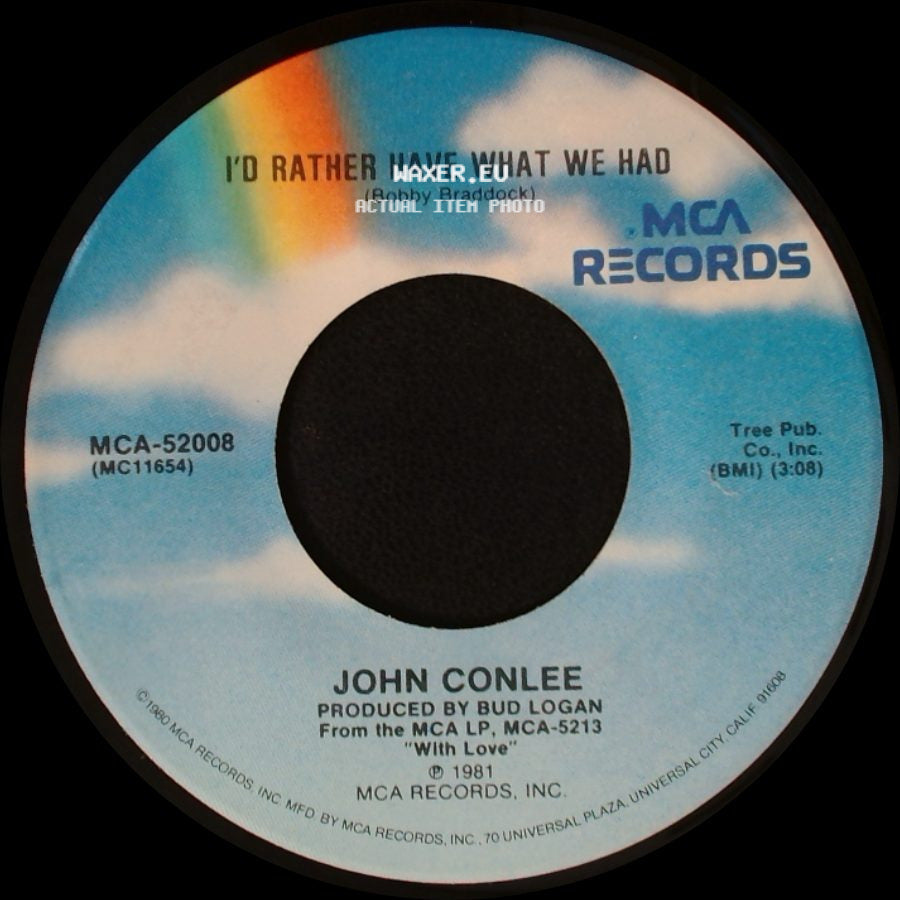 John Conlee - Busted / I'd Rather Have What We Had side B