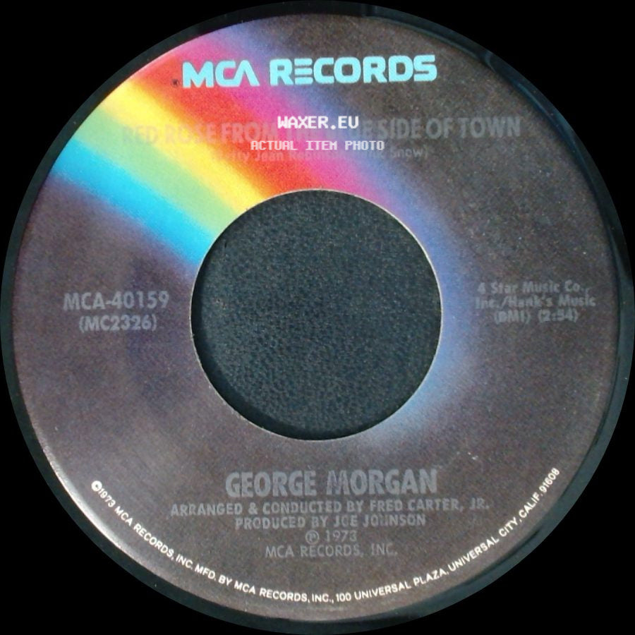 George Morgan - You Turn Me On / Red Rose From The Blue Side Of Town side B