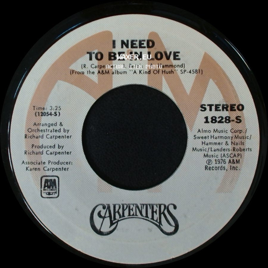Carpenters - I Need To Be In Love / Sandy side A