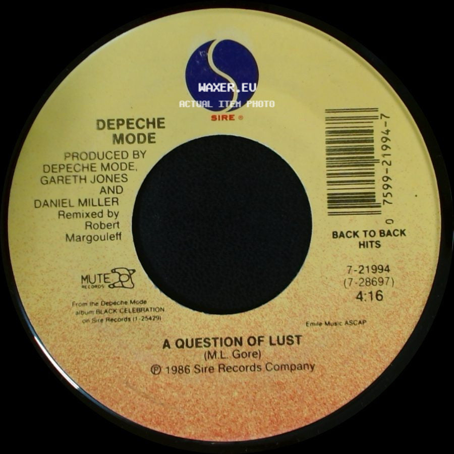 Depeche Mode - A Question Of Lust / People Are People side A