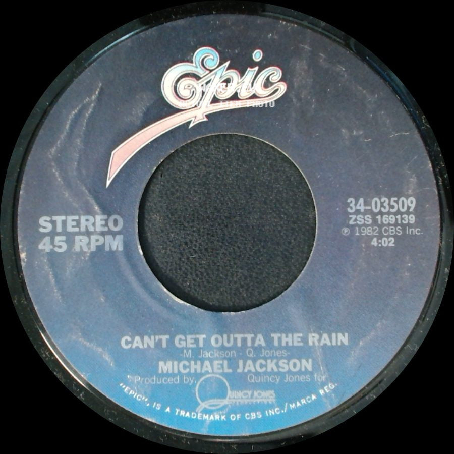 Michael Jackson - Billie Jean / Can't Get Outta The Rain side B
