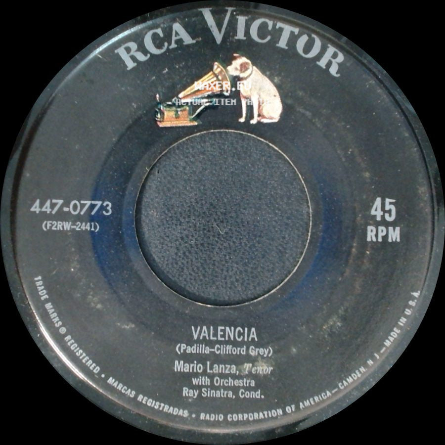 Mario Lanza - Siboney / Valencia side B