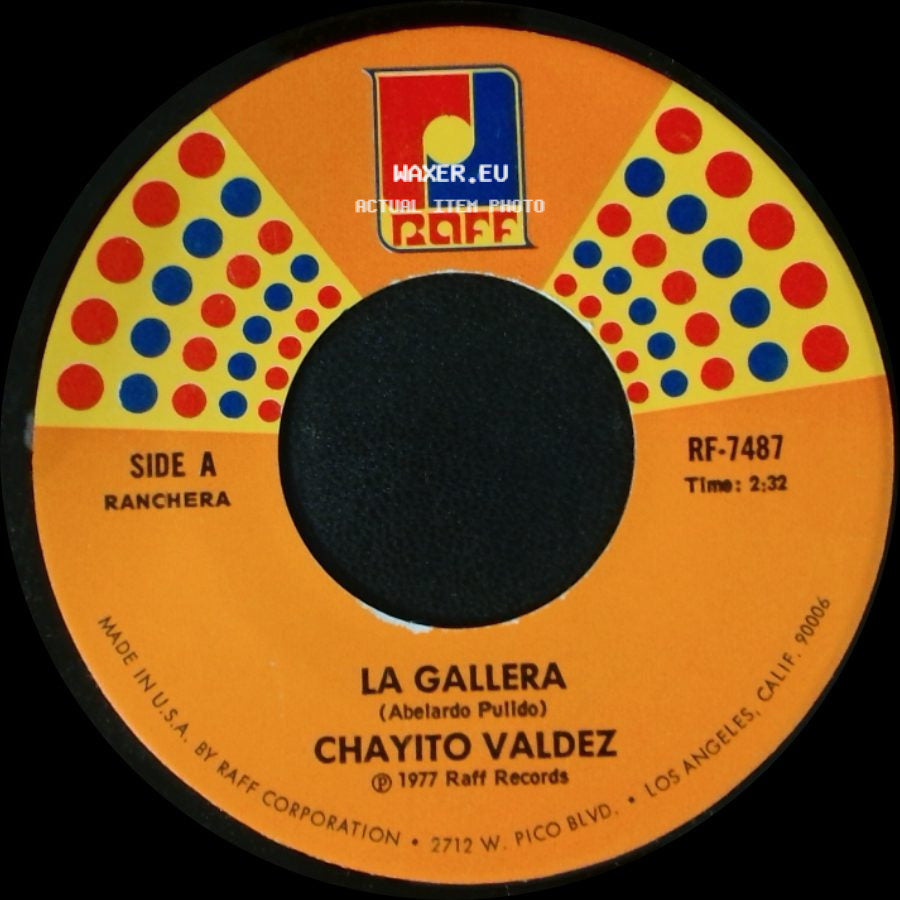 Chayito Valdez - La Gallera / Hablando Claro side A
