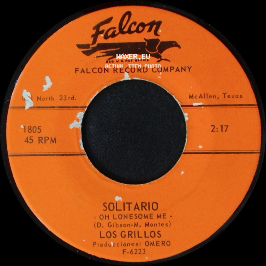Los Grillos - Solitario - Oh Lonesome Me / El Jueguito side A