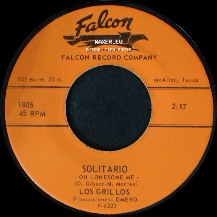 Los Grillos - Solitario - Oh Lonesome Me / El Jueguito side A